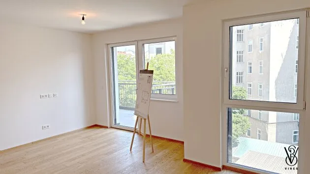 Top 24: 2-Zimmer-Erstbezug, 45 m² + Balkon 6 m² — Neubau Fleischmanngasse 6, 1040 Wien