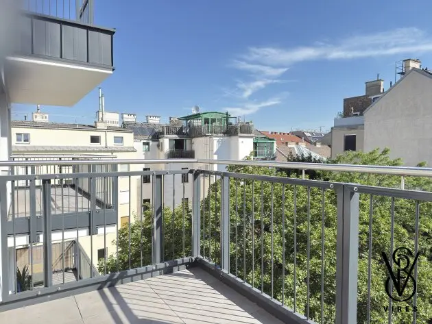 Top 34: 2-Zimmer-Dachgeschoss-Erstbezug, 73 m² + Terrasse 6 m² — Neubau Fleischmanngasse 6, 1040 Wien
