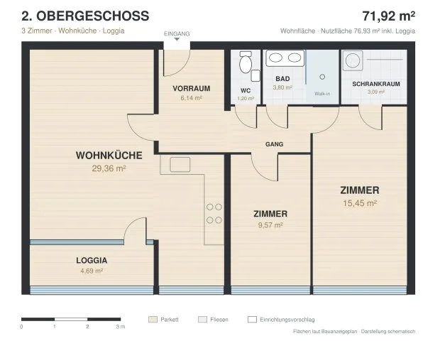 Grundriss 2. Obergeschoß